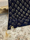Dice Pattern Stone Jaal Velvet Shawl