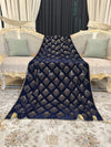 Dice Pattern Stone Jaal Velvet Shawl