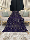 Elegant Heavy Stone Jaal Velvet Shawl