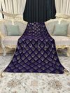 Dice Pattern Stone Jaal Velvet Shawl